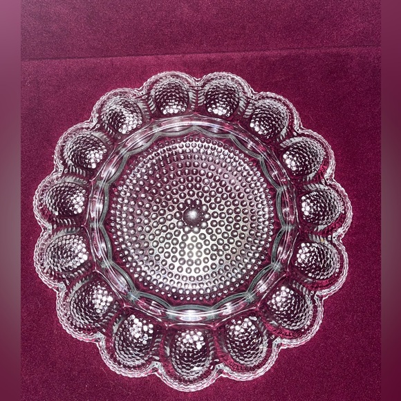 Vintage Cut Glass Egg Tray - Picture 2 of 8